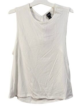 wild fable White Ribbed Sleeveless Tank